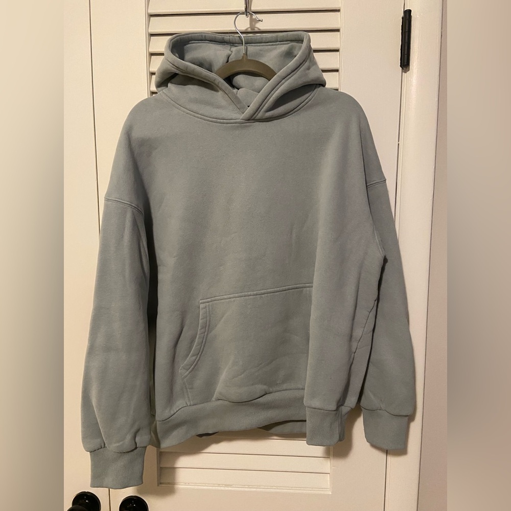 Light green thick hoodie. Cute & comfortable!